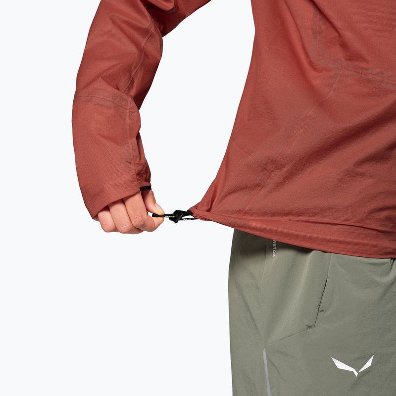 Damen-Regenjacke Salewa Pedroc 2 PTX 2.5 Light etruscan red 6