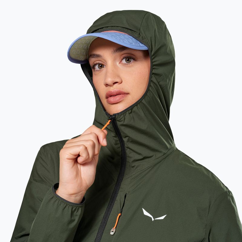 Damen-Windjacke Salewa Pedroc Wind HD Light dark olive 4