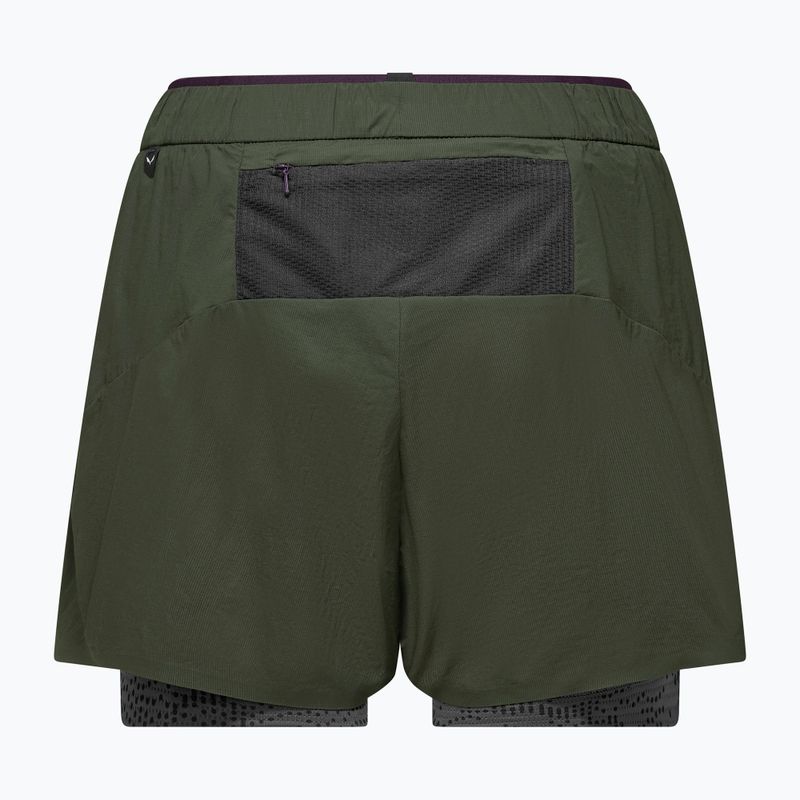 Damen-Trekking-Shorts Salewa Pedroc DST 2IN1 dark olive int/0870 7