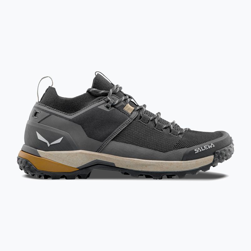 Herren-Trekkingstiefel Salewa Puez 2 Knit Powertex schwarz/schwarz 2