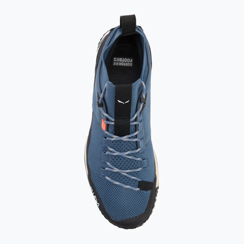Herren-Trekkingstiefel Salewa Puez 2 Knit Powertex java blau/schwarz 5