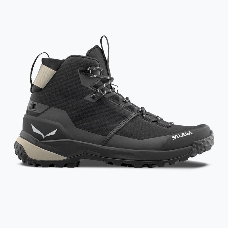 Damen-Trekkingstiefel Salewa Puez 2 Mid Ptx schwarz/schwarz 2