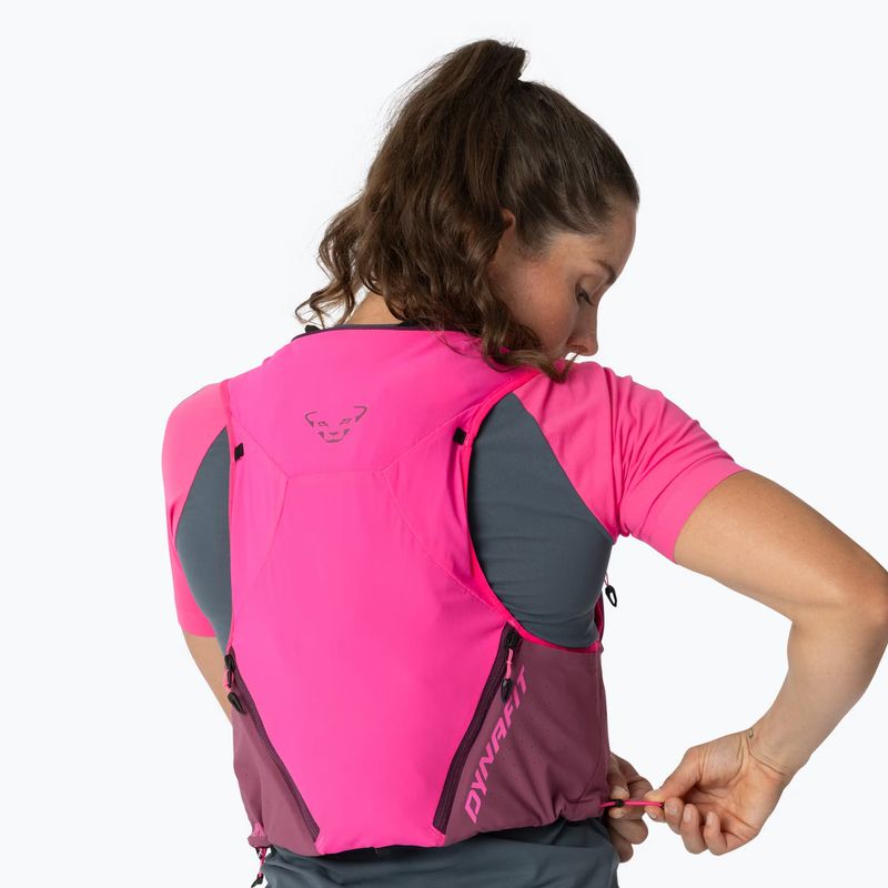Laufweste DYNAFIT Alpine 8 Vest pink glo/amaranth 4