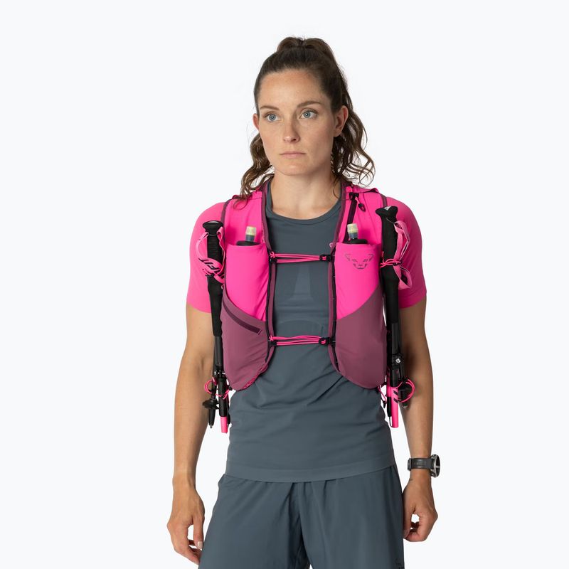 Laufweste DYNAFIT Alpine 15 Vest pink glo/amaranth 2