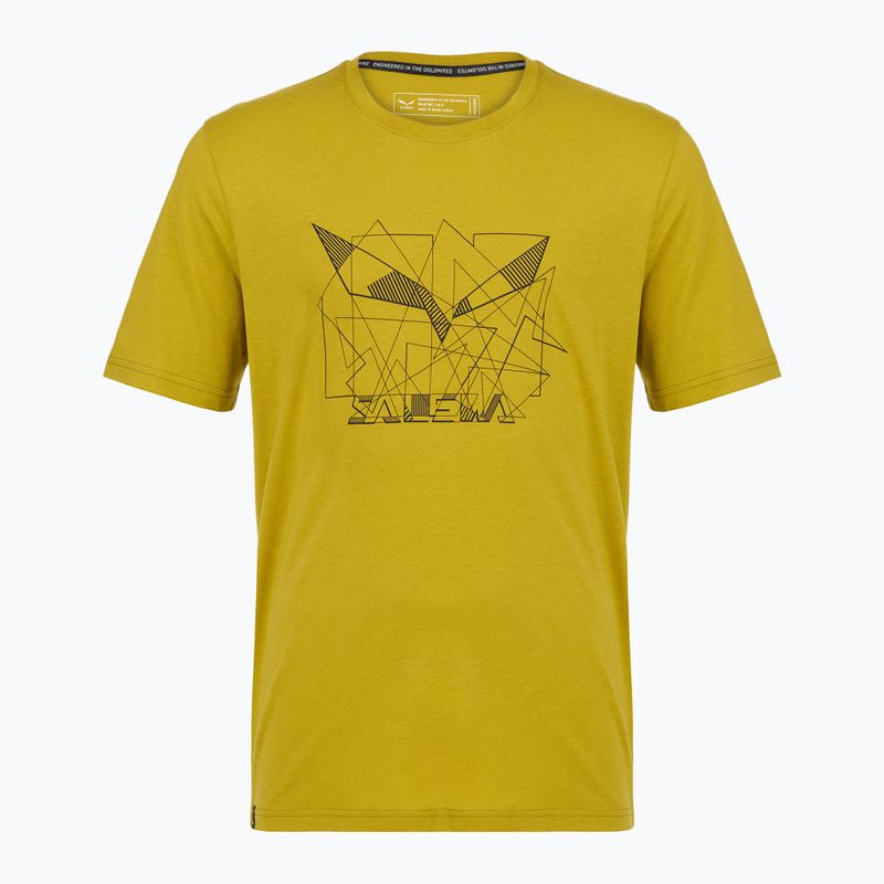 Herren-Shirt Salewa Eagle Geometric olive oil