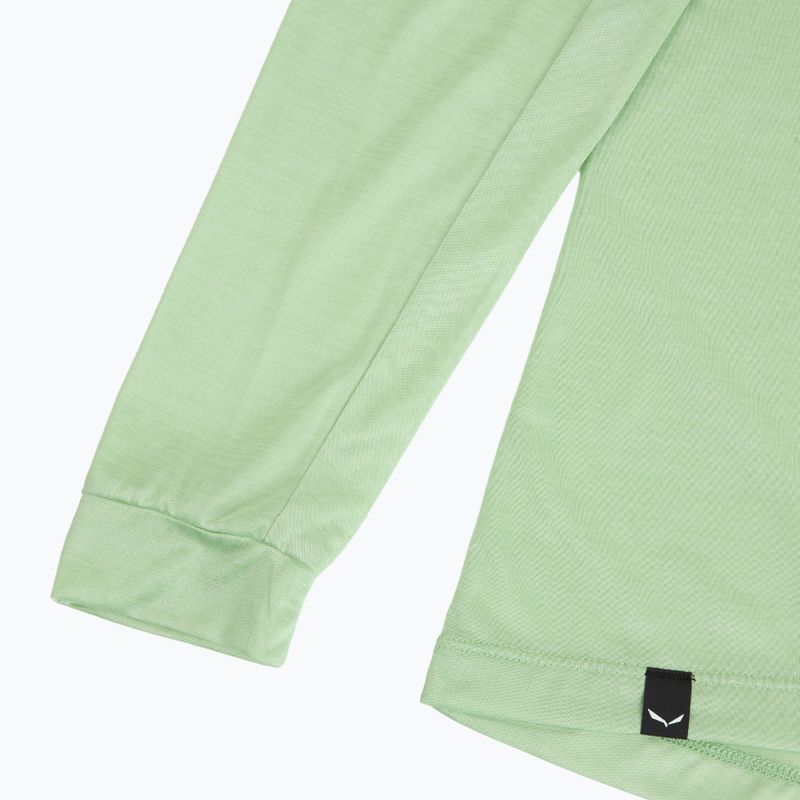 Damen-Trekking-Longsleeve Salewa Puez Melange Dry pastel green melange 4
