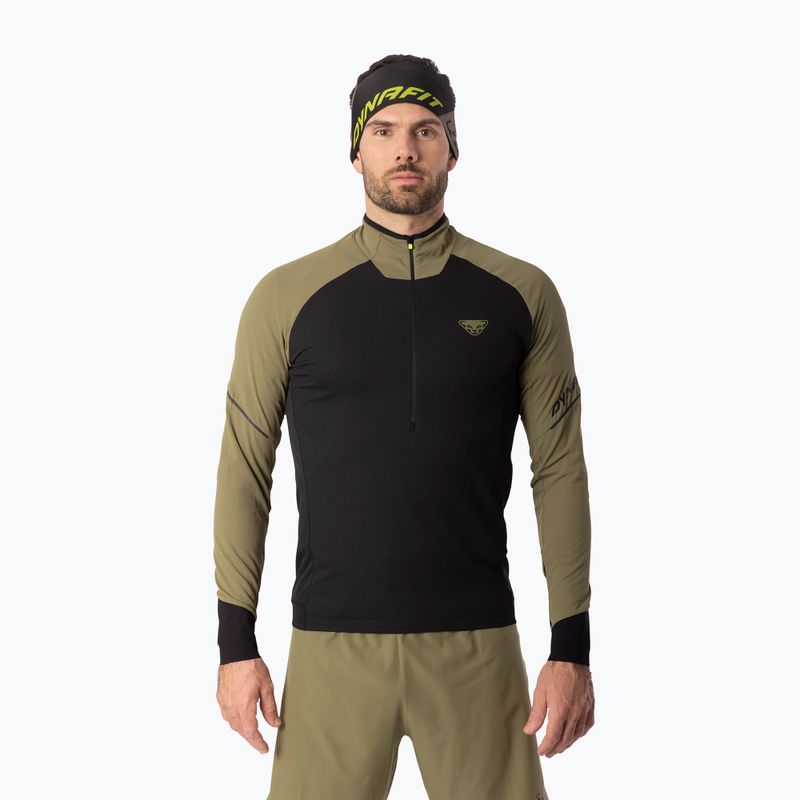 Laufsweatshirt für Herren Dynafit Alpine LS 1/2 Zip Tee military green/0910