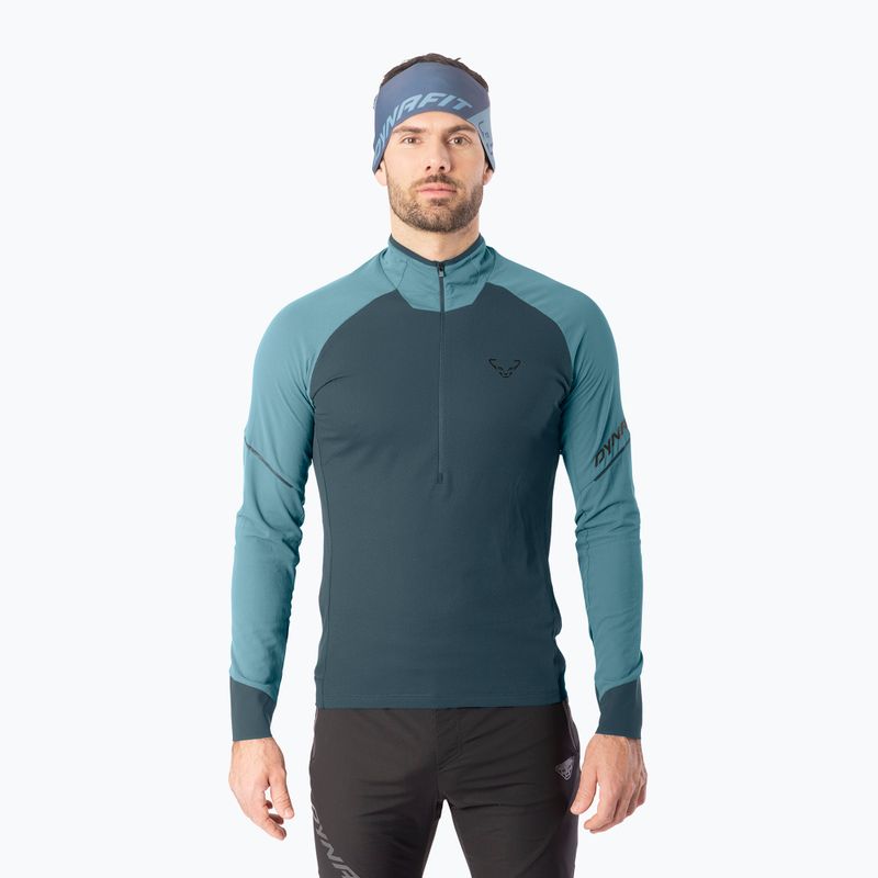 Laufsweatshirt für Herren Dynafit Alpine LS 1/2 Zip Tee smoke blue/0720/3162