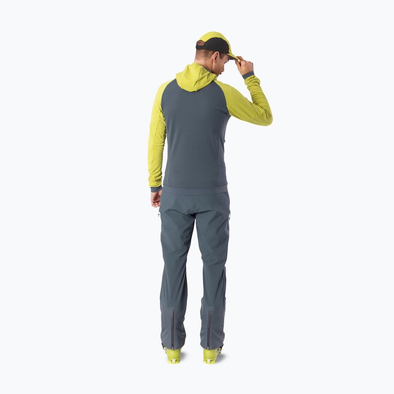 Herren Skitouren-Pullover DYNAFIT Radical Polartec Kapuze golden lime/0720 2