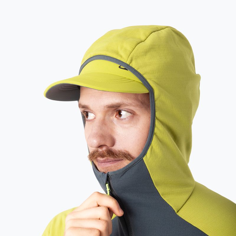 Herren Skitouren-Pullover DYNAFIT Radical Polartec Kapuze golden lime/0720 3