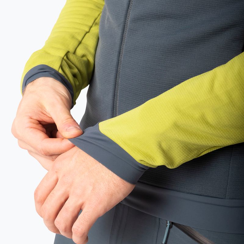 Herren Skitouren-Pullover DYNAFIT Radical Polartec Kapuze golden lime/0720 5