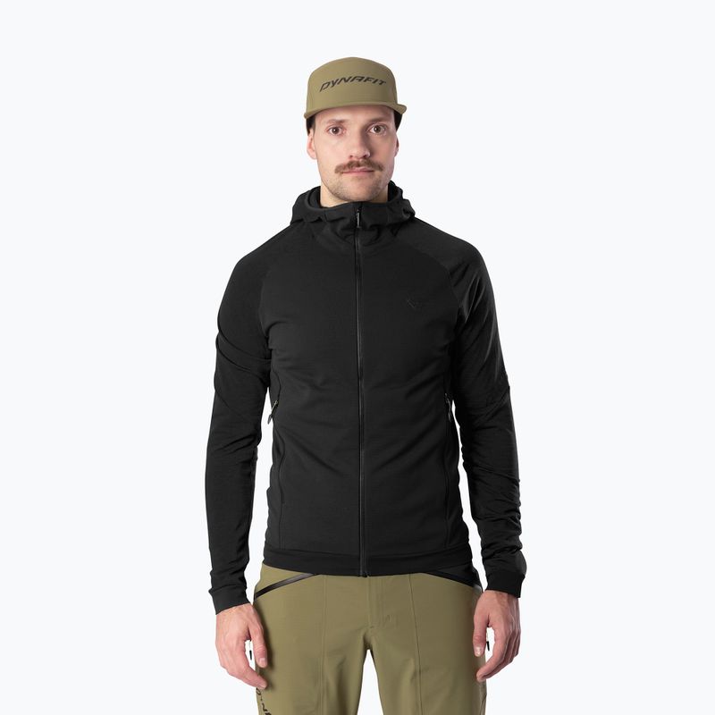 Herren Skitouren-Pullover DYNAFIT Radical Polartec Kapuzenpullover black out