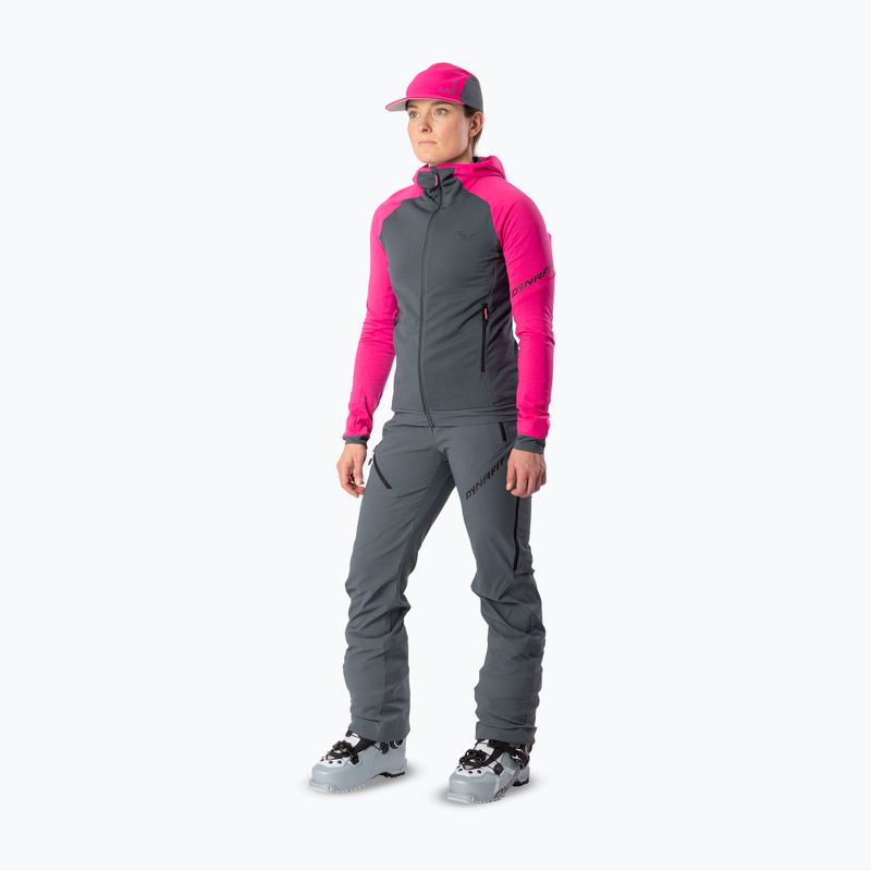 Damen Skitouren-Pullover DYNAFIT Radical Polartec Kapuze flamingo/0720 2