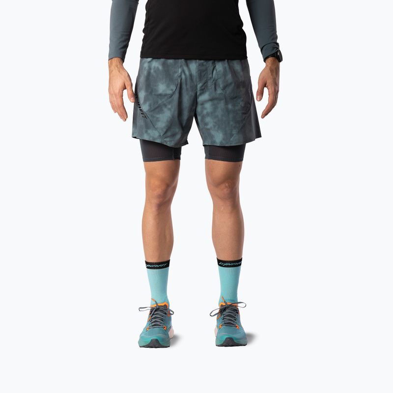 Herren-Laufshorts DYNAFIT Trail Reflective 2in1 cinder
