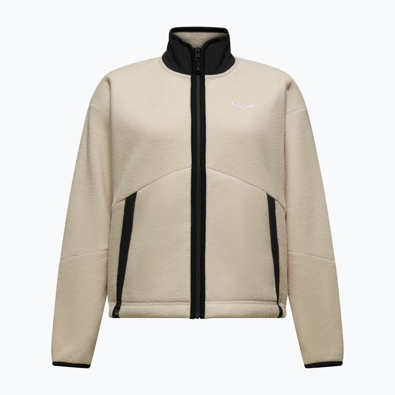 Fleecejacke für Damen Salewa Fanes Full Zip Oatmeal
