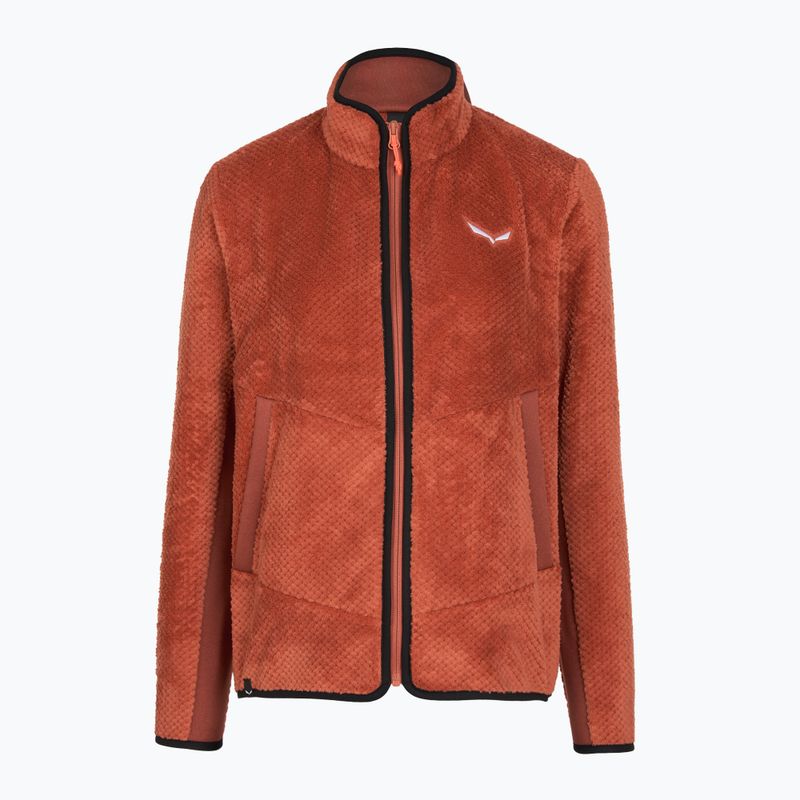 Damen-Trekkingsweatshirt Salewa Puez Warm Full Zip etruscan red