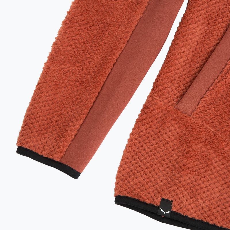 Damen-Trekkingsweatshirt Salewa Puez Warm Full Zip etruscan red 4