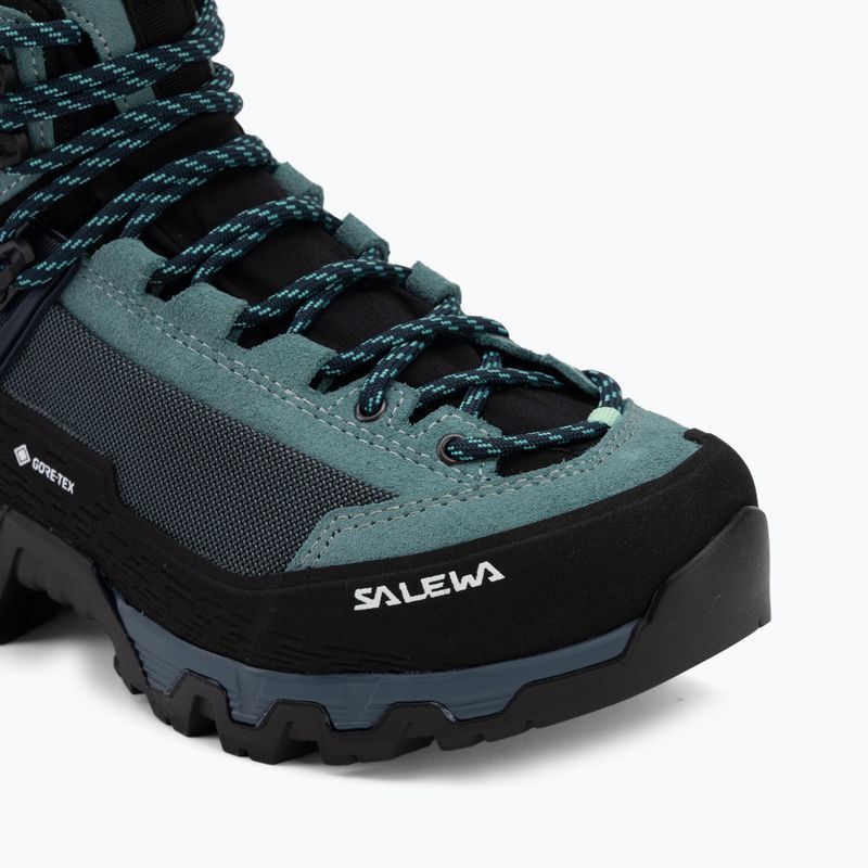 Damen-Hochgebirgsschuhe Salewa MTN Trainer 3 Tech Mid GTX willow/orion blue 7