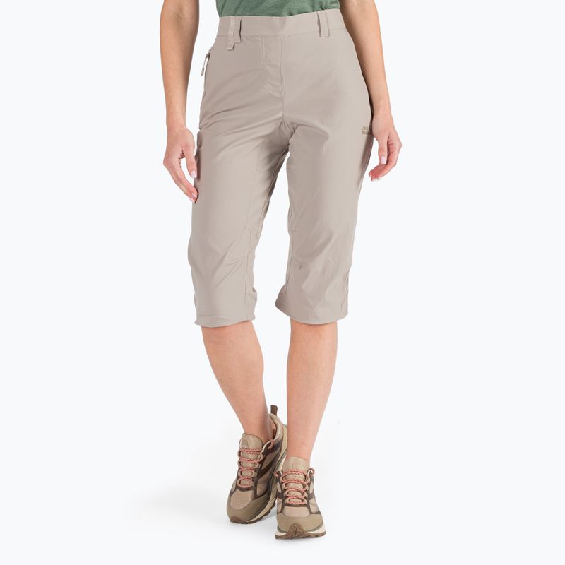 Jack Wolfskin Damen Activate Light 3/4 Softshellhose beige 1503721_5041