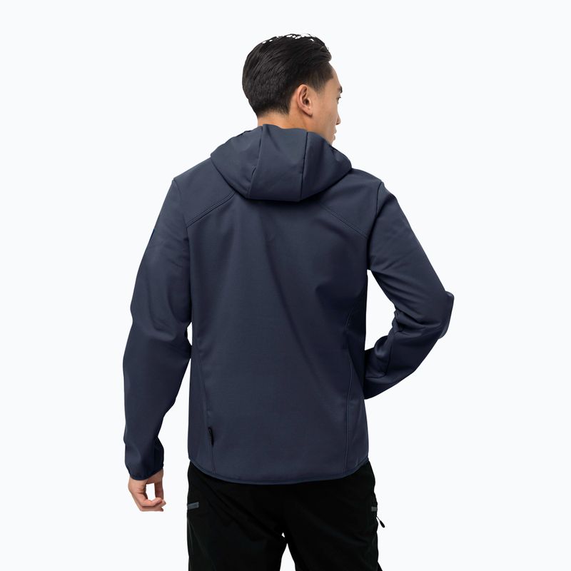 Jack Wolfskin Herren Softshell Jacke Northern Point navy blau 1304001_1033 2