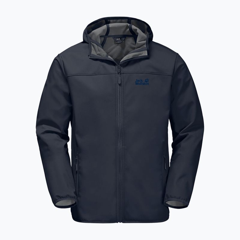 Jack Wolfskin Herren Softshell Jacke Northern Point navy blau 1304001_1033 4