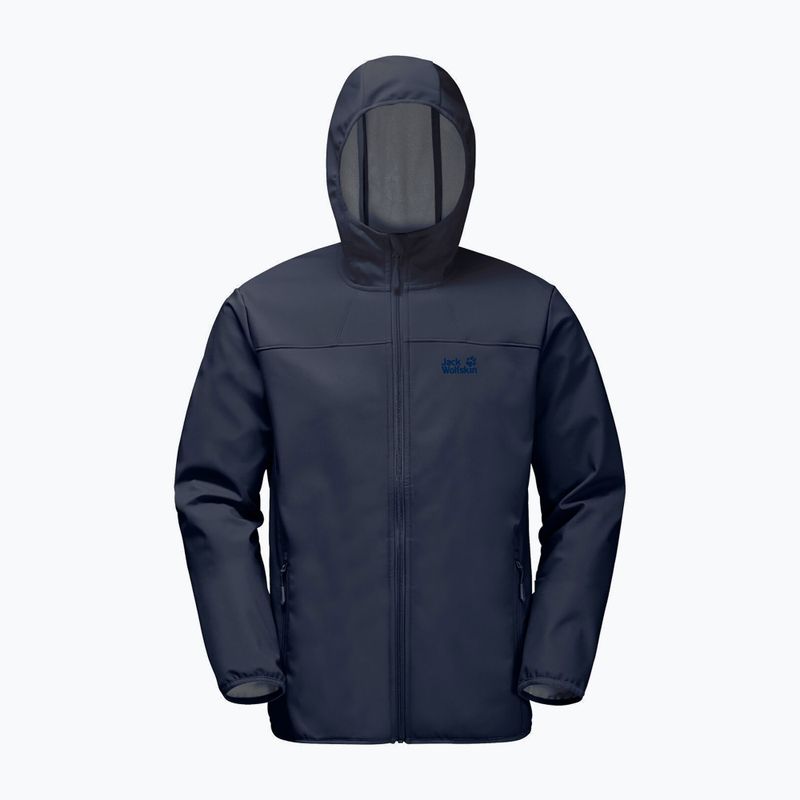 Jack Wolfskin Herren Softshell Jacke Northern Point navy blau 1304001_1033 5