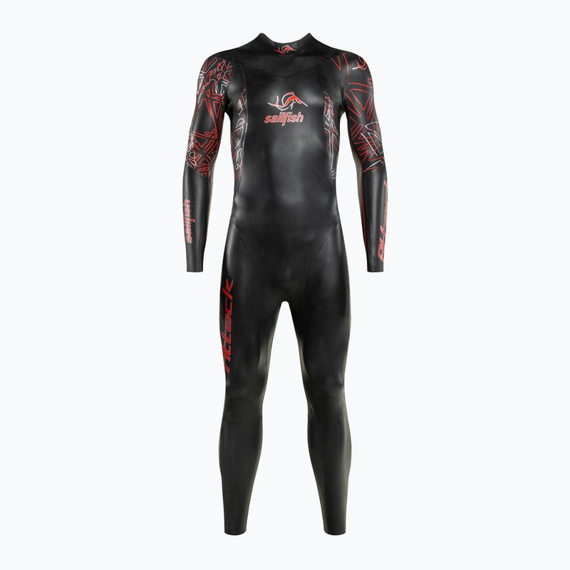 Herren sailfish Attack 7 Triathlon Neoprenanzug schwarz 2