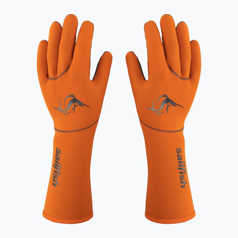 Segelfisch Neopren Handschuhe Orange 3