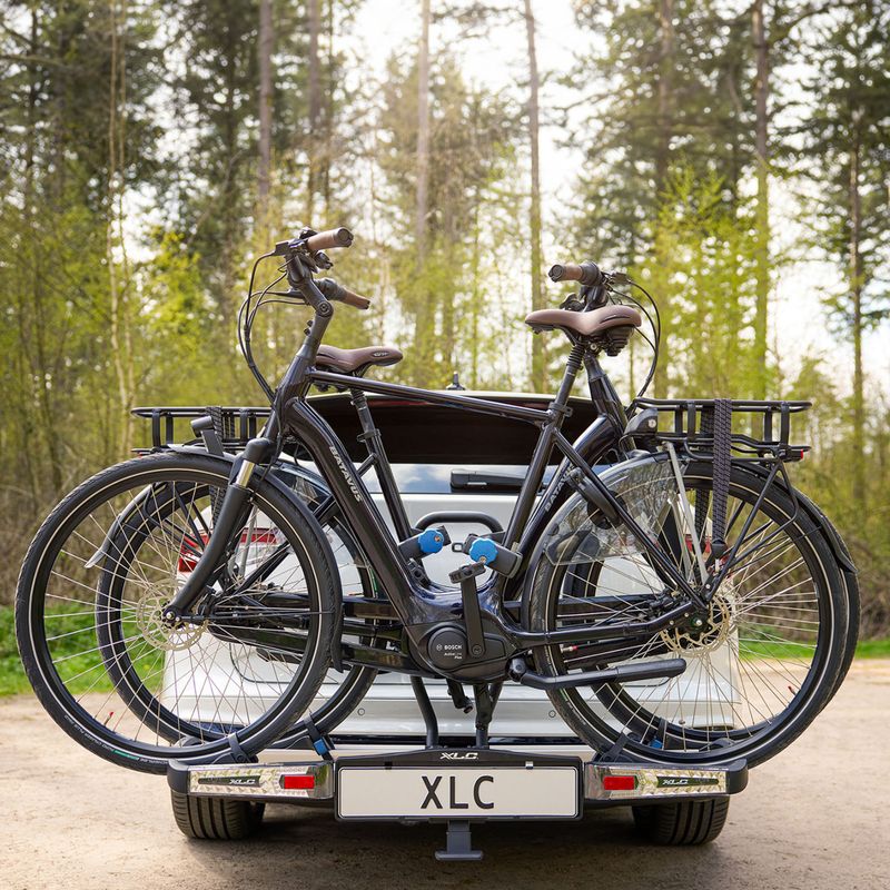 XLC Azura Xtra LED 2Bikes Gepäckträger silber/schwarz 19
