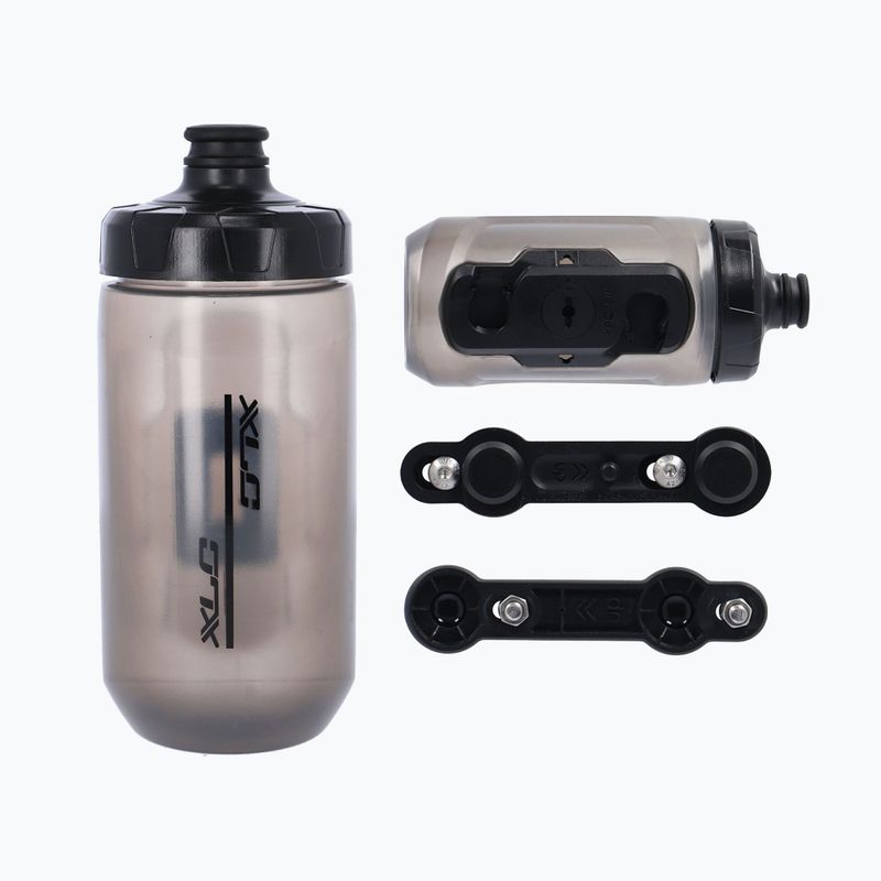 XLC Fahrradflasche WB-K06 Fidlock Bottle Bike Adapter 450 ml grau 2503234001 6