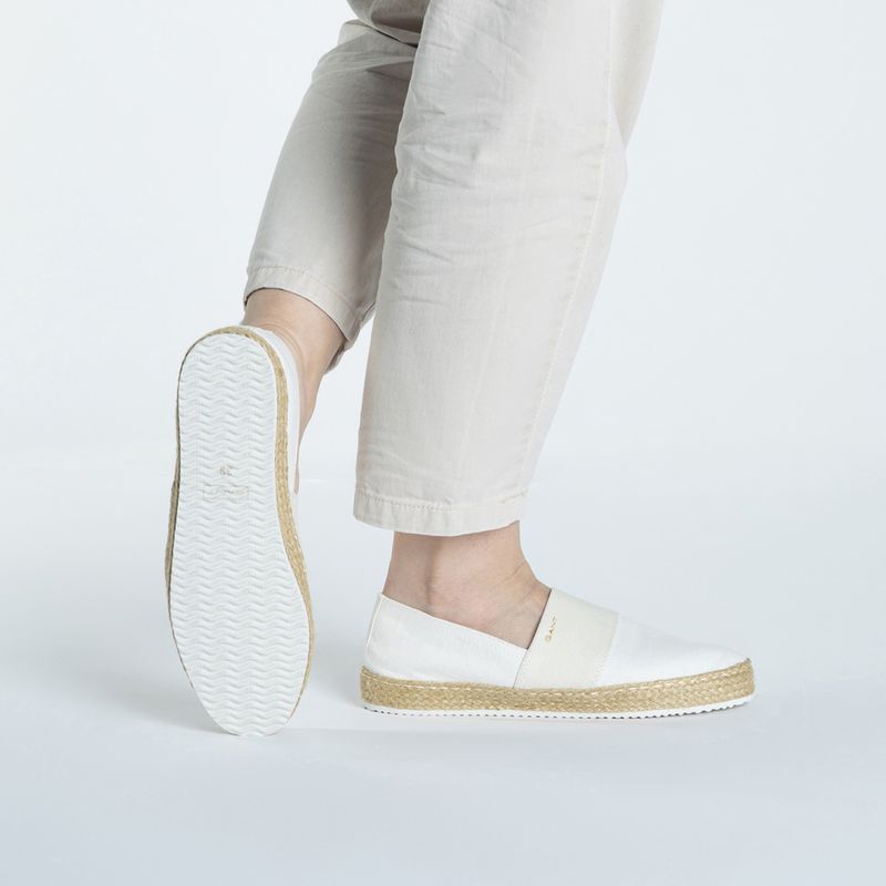 GANT Raffiaville Damen Schuhe aus weiß 2