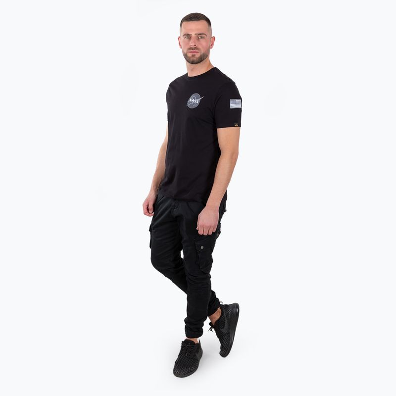 Alpha Industries Herren Space Shuttle T Shirt schwarz 2