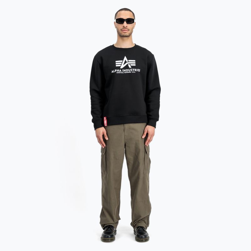 Alpha Industries Herren Sweatshirt Basic schwarz 2