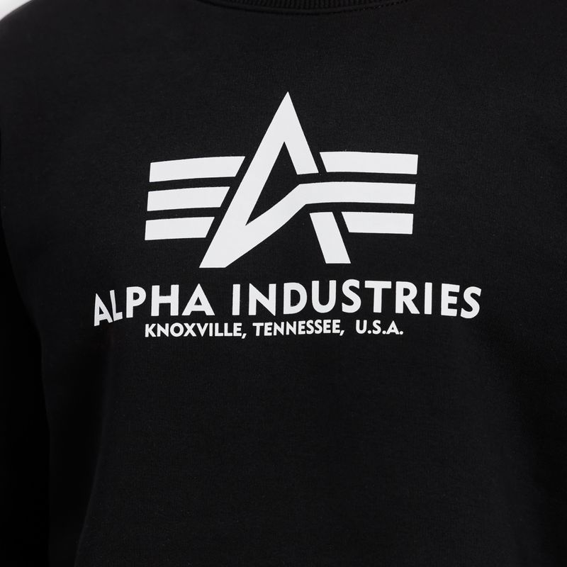 Alpha Industries Herren Sweatshirt Basic schwarz 4