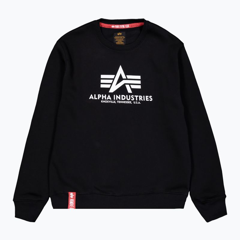 Alpha Industries Herren Sweatshirt Basic schwarz 5