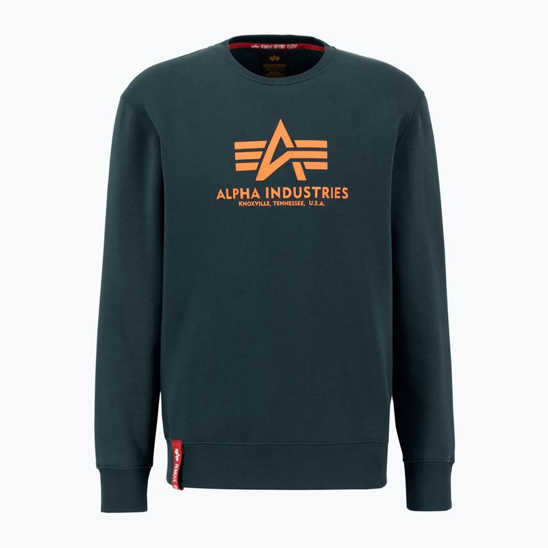 Herren Alpha Industries Basic dunkelblau Sweatshirt 2