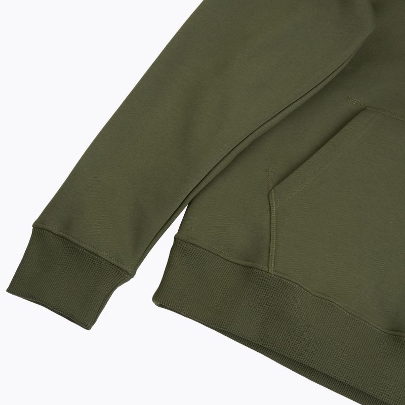 Herren Alpha Industries Red Stripe Hoodie dunkelgrün 4