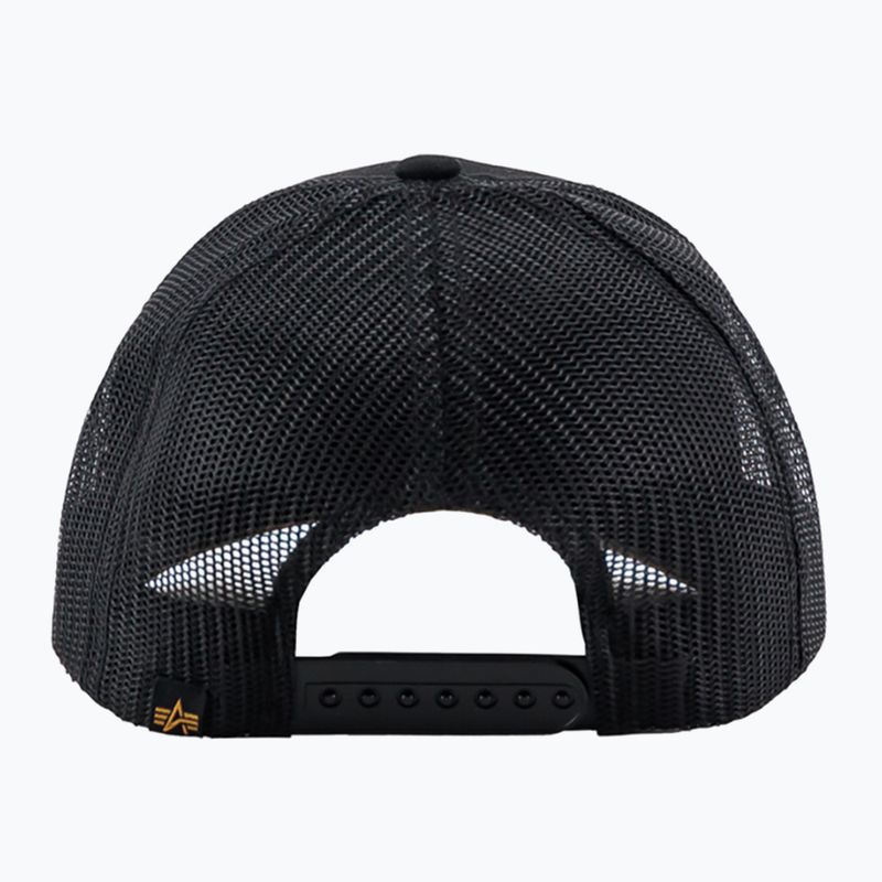 Herren Alpha Industries Basic Trucker Baseballkappe schwarz 2
