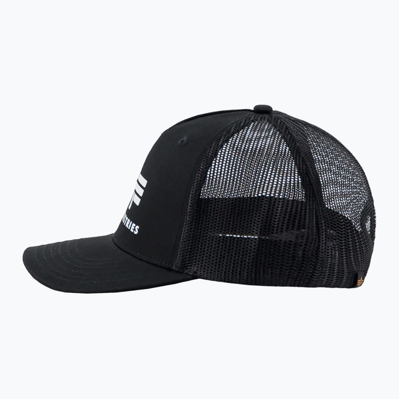 Herren Alpha Industries Basic Trucker Baseballkappe schwarz 3