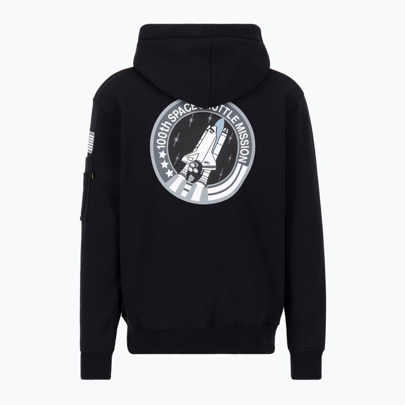 Alpha Industries Herren Sweatshirt Space Shuttle schwarz 2