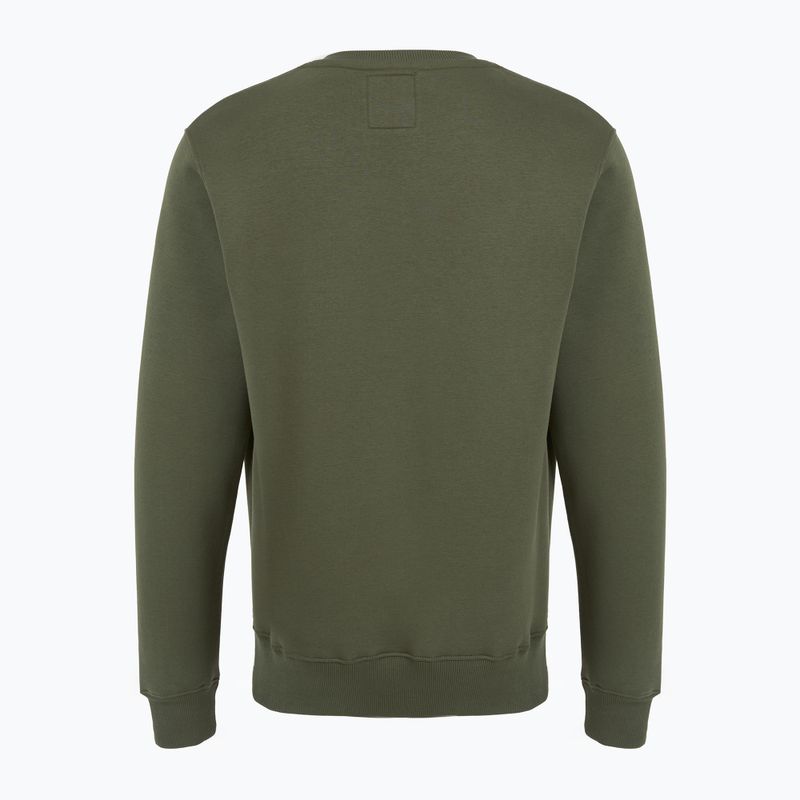 Herren Alpha Industries Basic Small Logo Sweatshirt dunkel oliv 6