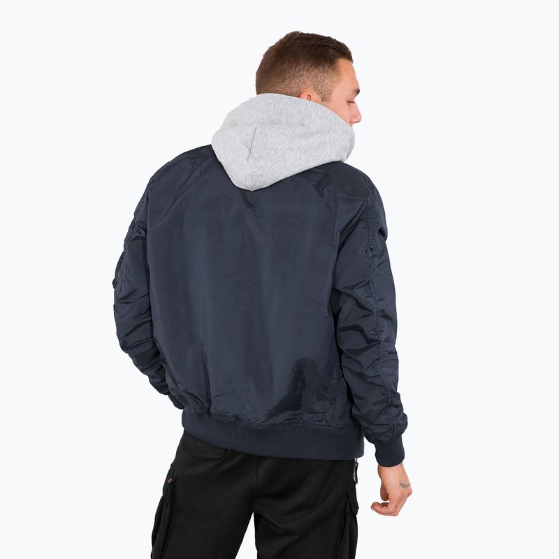 Alpha Industries Herrenjacke MA-1 TT Two Tone Hood rep.blue 3