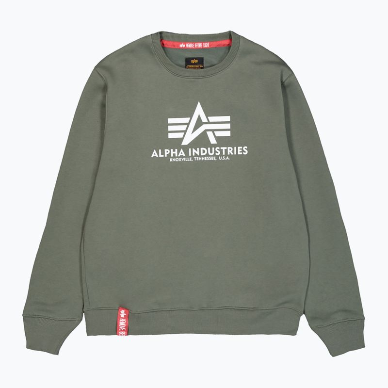 Alpha Industries Herren Basic Sweatshirt dunkel oliv 7