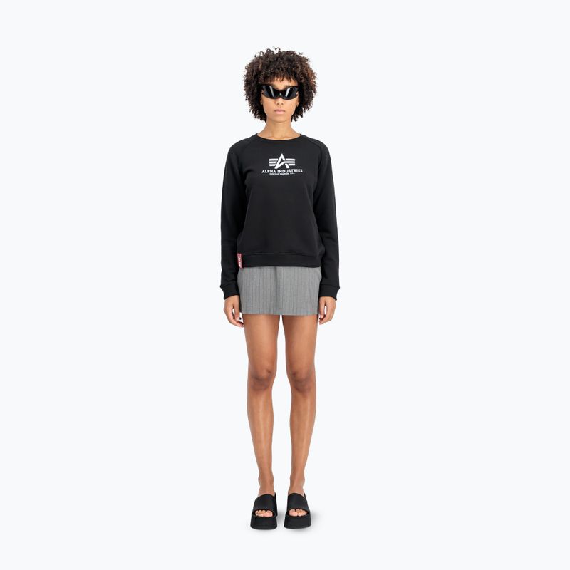Alpha Industries Damen Sweatshirt New Basic schwarz 2