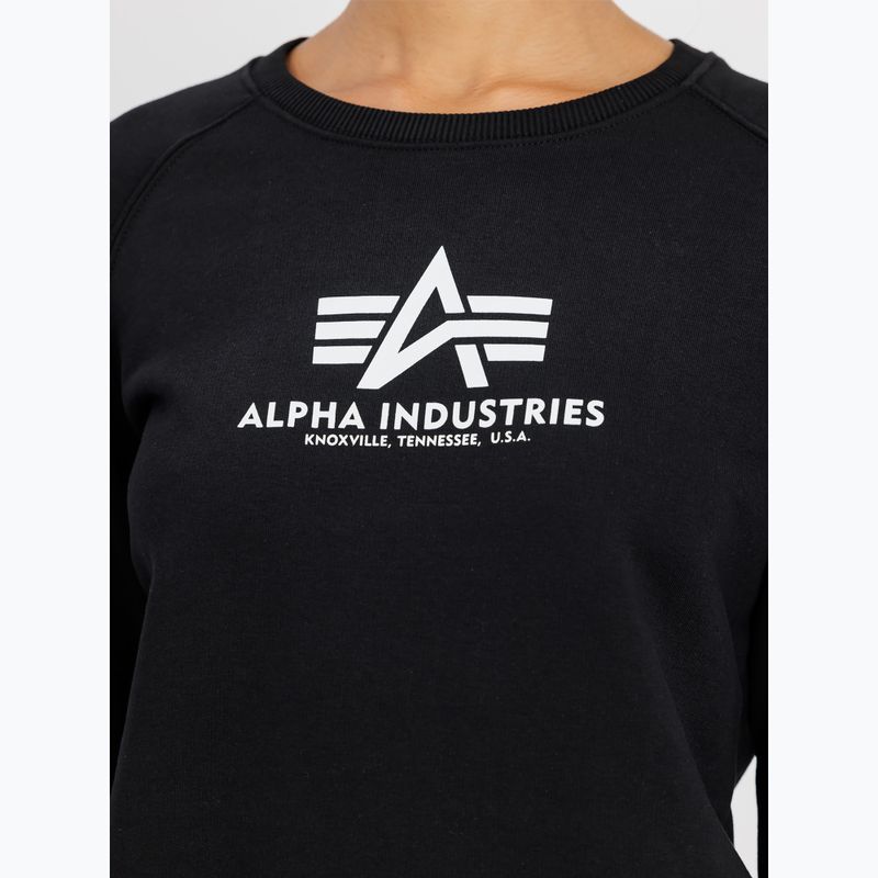 Alpha Industries Damen Sweatshirt New Basic schwarz 5