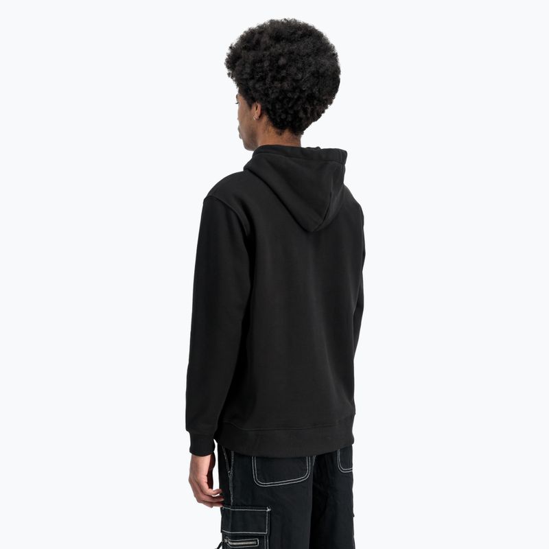 Herren Alpha Industries Basic Small Logo Hoodie schwarz 5