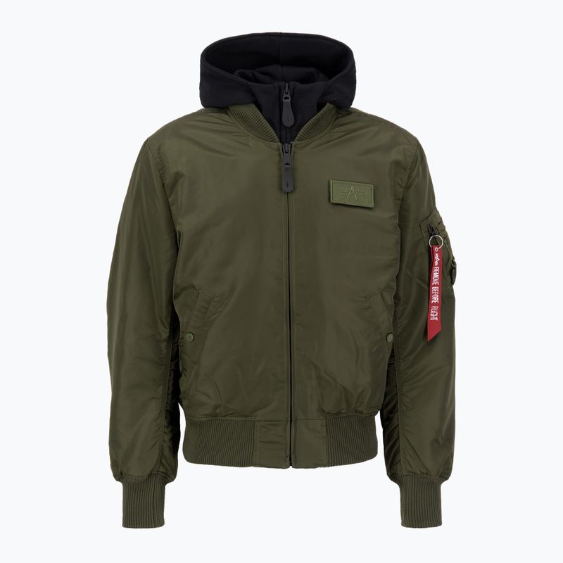 Alpha Industries MA-1 D-Tec Herrenjacke dunkelgrün/schwarz