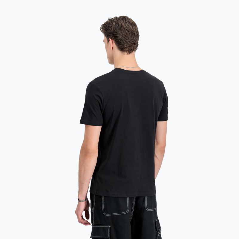 Herren Alpha Industries Basic Small Logo T-shirt schwarz/neon orange 3