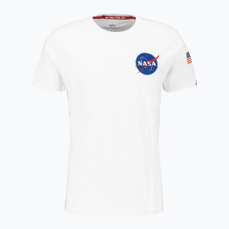 Alpha Industries Herren Space Shuttle T Shirt weiß