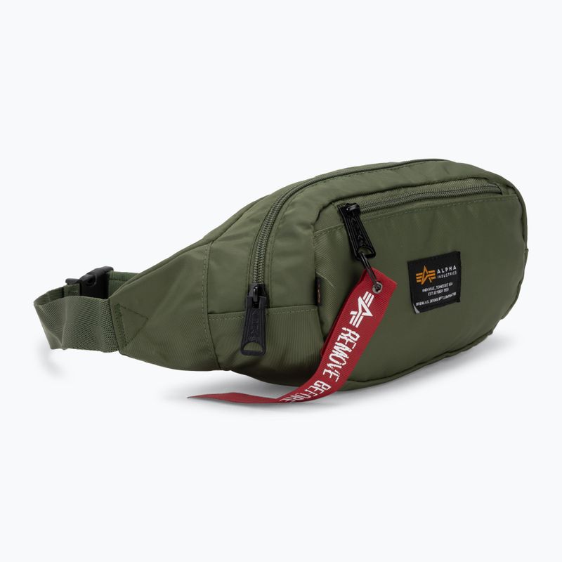 Alpha Industries Crew Taille Salbei grün Nierenbeutel 2